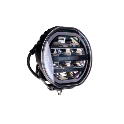 Extraljus M-TECH BLACK SERIES Runt 7" 100W 12-48V tvåfärgat positionsljus, R10/R149/R148