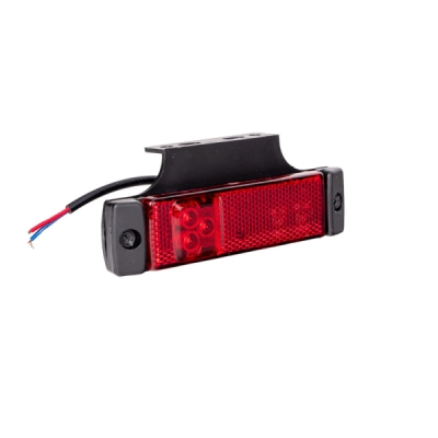 Positionsljus LED 24V Röd (3xLED, ECE-godkänd)