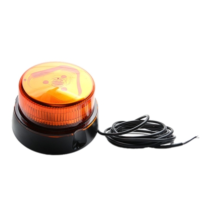 Varningslampa 10V-32V IP68 ECE SAE/DOT (1 st. gul lins, utan magnet, vanlig kabel 3m, utan kontakt)