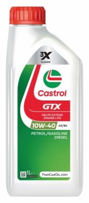 OLEJ CASTROL GTX ULTRACLEAN 10W40 A3/B4 1L ACEA A3/B3, A3/B4 MB 229.1 RN 0700/RN 0710, VW 501 01 / 505 00 1L CASTROL  CAS D