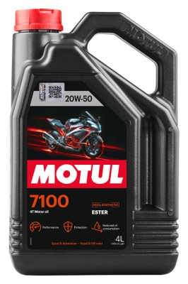 OLEJ MOTUL 7100 ESTER 20W50 4L JASO:MA2 4T V-TWIN MOTOCYKLOWY SYNTETYK 4L MOTUL MUT