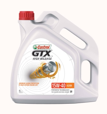 OLEJ CASTROL GTX 15W40 A3/B3 4L ACEA A3/B3, API SN, MB-APPROVAL 229.1VW 501 01 / 505 00, MEETS FIAT 9.55535-D2 4L CASTROL  CAS D