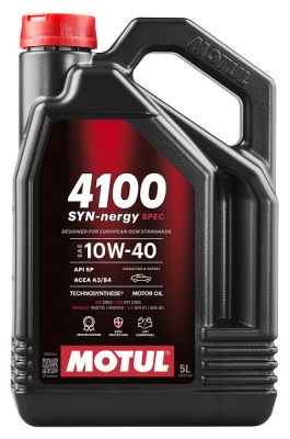 OLEJ MOTUL 4100 SYN-NERGY SPEC 10W40  ACEA:A3/B4   API:SL/CF   VW: 505.00/502.00, MB:229.3 5L MOTUL  MUT