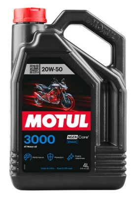 OLEJ MOTUL 3000 4T 20W50 4L JASO:MA 4T MOTOCYKLOWY MINERALNY 4L MOTUL MUT