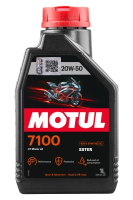 OLEJ MOTUL 7100 ESTER 20W50 1L JASO:MA2 4T V-TWIN MOTOCYKLOWY SYNTETYK 1L MOTUL MUT