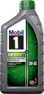 OLEJ MOBIL 1 ESP X4  0W40 1L ACEA C3 API SN PORSCHE C40 MB 229.31/229.51/229.52 DEXOS2 VW 511 00 1L MOBIL  MOB