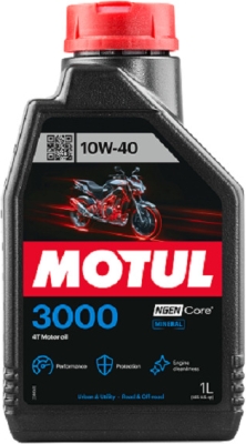 OLEJ MOTUL 3000 4T   10W40   1L   JASO:MA  4T API:SG/CD  MOTOCYKLOWY MINERALNY 1L MOTUL  MUT