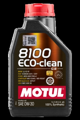 OLEJ MOTUL 8100 ECO-CLEAN C2  0W30    1L   ACEA:C2  API:SN   FORD WSS M2C 950A , FIAT 9.55535-GS1 / DS1 1L MOTUL  MUT
