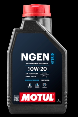 OLEJ MOTUL NGEN HYBRID 0W20 API SERVICE SP ZALECENIA: HONDA, KIA, NISSAN, TOYOTA 1L MOTUL  MUT