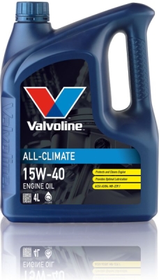 OLEJ VALVOLINE ALL CLIMATE 15W40 4L SW ACEA A3/B3, A3/B4 API: SL/CF MB-229.1 4L VALVOLINE