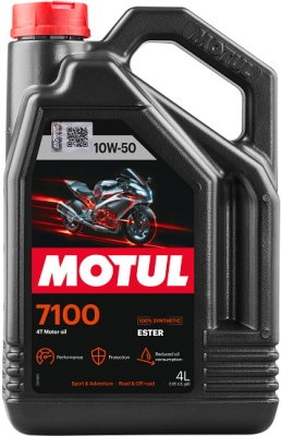 MOTUL MOTOR OLJA SAE 10W50 7100 4T 4L MOTUL MUT