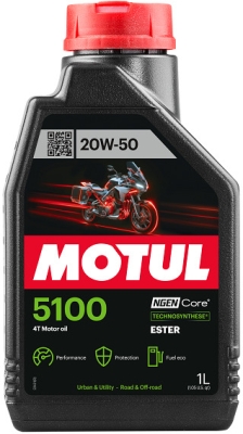 OLEJ MOTUL 5100 4T 20W50 1L API:SP JASO:MA2 MOTOCYKLOWY 1L MOTUL MUT