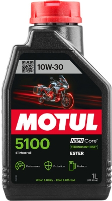 OLEJ MOTUL 5100 ESTER  10W30   1L   API:SG JASO:MA  4T  MOTOCYKLOWY 1L MOTUL  MUT