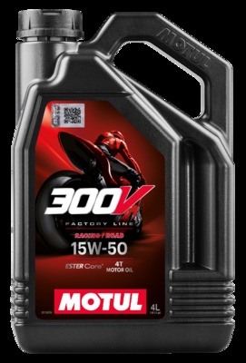 OLEJ MOTUL 300V 4T FL ROAD RACING  15W50   4L   API:SG  JASO:T904   MOTOCYKLOWY SYNTETYK 4L MOTUL  MUT