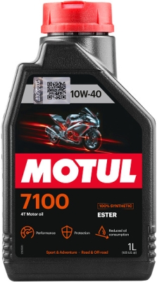 OLEJ MOTUL 7100 MA2 ESTER  10W40   1L   API:SL/SJ/SH/SG JASO:MA2  4T  MOTOCYKLOWY SYNTETYK 1L MOTUL  MUT