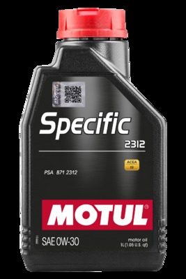 OLEJ MOTUL SPECIFIC 2312   0W30     1L  ACEA:C2  PSA B71 2312  DO PSA BLUE HDI 1L MOTUL  MUT