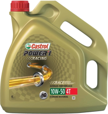 OLEJ CASTROL POWER 1 RACING 4T 10W50 4L API SLJASO MA2 4L CASTROL  CAS C