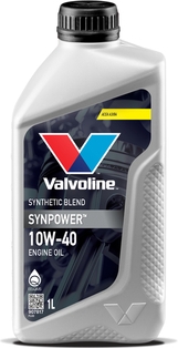 OLEJ VALVOLINE SYNPOWER 10W40 1L ACEA:A3/B3/B4 API:SM/SN/CF MB 229.3 PSA B71 2300 RN0700/RN0710 VW 502.00/505.00 1L VALVOLINE