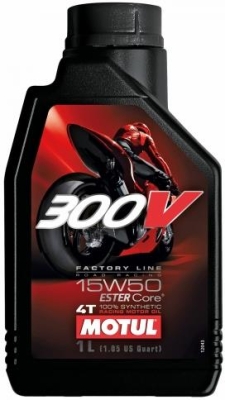 OLEJ MOTUL 300V 4T FL ROAD RACING  15W50   1L   API:SG  JASO:T904   MOTOCYKLOWY SYNTETYK 1L MOTUL  MUT