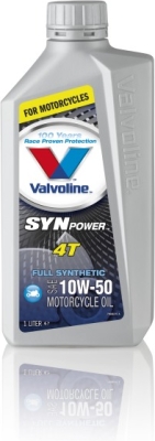 OLEJ VALVOLINE SYNPOWER  4T  10W50    1L   API SG  JASO MA  MOTOCYKLOWY 1L VALVOLINE