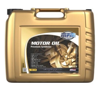 OLEJ MPM 5W40 PREM SYN 20L ACEA A3/B4 API SN/CF LL-01 229.3 GM-LL-B-025  A40 PSA B71 2296 RN0710/RN0700 502 20L MPM