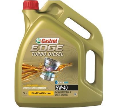 OLEJ CASTROL EDGE TURBO DIESEL 5W40 5L ACEA C3, API SN/CF, GM DEXOS2(R),VW 502.00/ 505 00/ 505 01, WSS-M2C917-A 5L CASTROL  CAS A