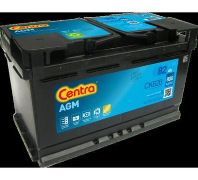 AKUMULATOR CENTRA 82AH/800A 12V +P SYSTEM START&STOP AGM 315X175X190 SZT CENTRA CEN