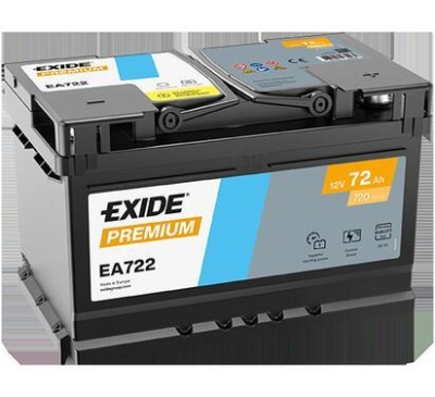 AKUMULATOR EXIDE 72AH/720A 12V +P CARBON BOOST PREMIUM  278X175X175 SZT EXIDE