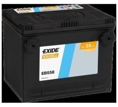 AKUMULATOR EXIDE 55AH/620A 12V +L  EXCELL  230X180X186 SZT EXIDE