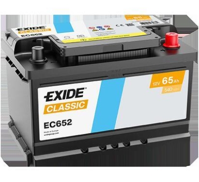 AKUMULATOR EXIDE 65AH/540A 12V +P  CLASSIC  278X175X175 SZT EXIDE  EXI