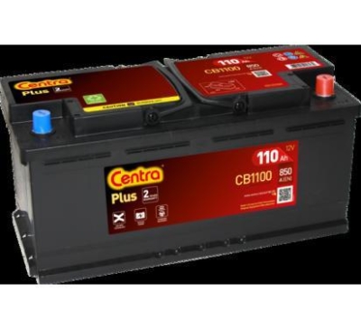 AKUMULATOR CENTRA 110AH/850A 12V +P PLUS 392X175X190 SZT CENTRA CEN
