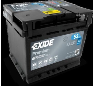 AKUMULATOR EXIDE 53AH/540A 12V +P CARBON BOOST PREMIUM  207X175X190 SZT EXIDE