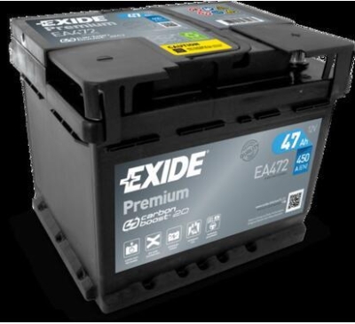 AKUMULATOR EXIDE 47AH/450A 12V +P CARBON BOOST PREMIUM  207X175X175 SZT EXIDE