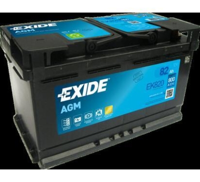 AKUMULATOR EXIDE 82AH/800A 12V +P SYSTEM START&STOP NEW AGM 315X175X190 SZT EXIDE