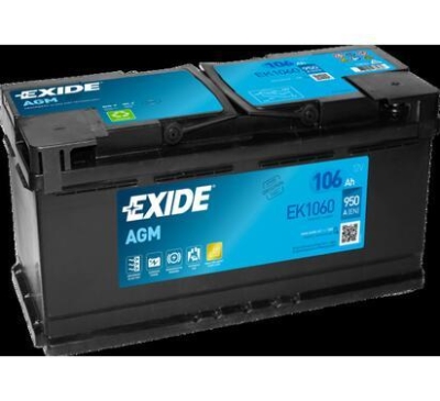 AKUMULATOR EXIDE 106AH/950A 12V +P SYSTEM START&STOP NEW AGM  392X175X190 SZT EXIDE