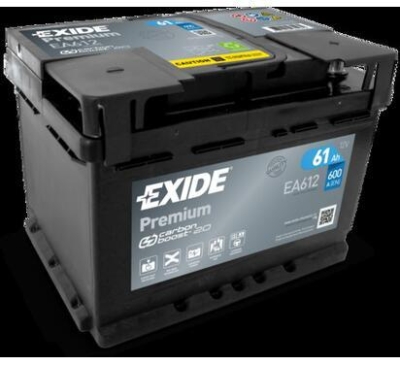 AKUMULATOR EXIDE 61AH/600A 12V +P CARBON BOOST PREMIUM  242X175X175 SZT EXIDE