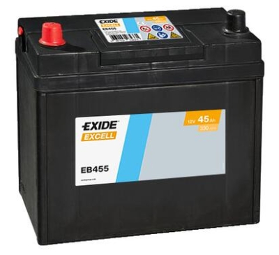 AKUMULATOR EXIDE 45AH/330A 12V +L  EXCELL  237X127X227 SZT EXIDE