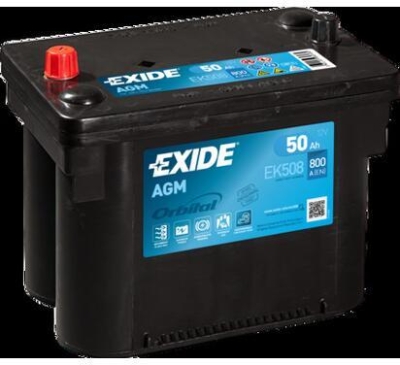AKUMULATOR EXIDE 50AH/800A 12V SYSTEM START&STOP AGM  260X173X206 SZT EXIDE