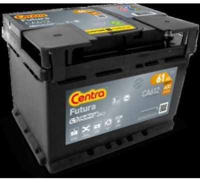 AKUMULATOR CENTRA  61AH/600A 12V +P FUTURA  CARBON BOOST 242X175X175 SZT CENTRA  CEN