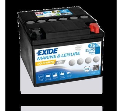 AKUMULATOR EXIDE 25AH/290  WH  12V  EQUIPMENT GEL 165X175X125 PLASKA SZT EXIDE