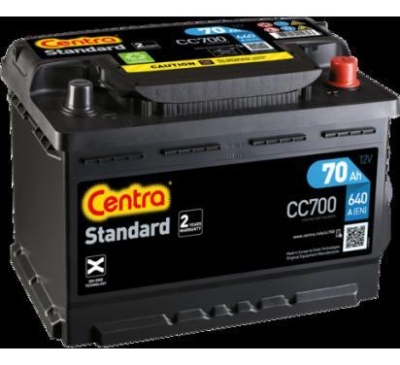 AKUMULATOR CENTRA  70AH/640A EN +P   STD  278X175X190 SZT CENTRA  CEN