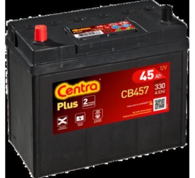 AKUMULATOR CENTRA  45AH/300A 12V +L PLUS  234X127X220 JAP (WYSOKI) CIENKIE KLEMY SZT CENTRA  CEN
