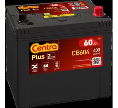 AKUMULATOR CENTRA  60AH/390A 12V +P PLUS  230X172X220 SZT CENTRA  CEN