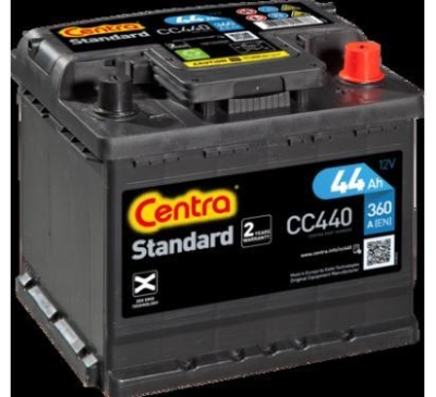 AKUMULATOR CENTRA  44AH/360A EN +P   STD  207X175X190 SZT CENTRA  CEN