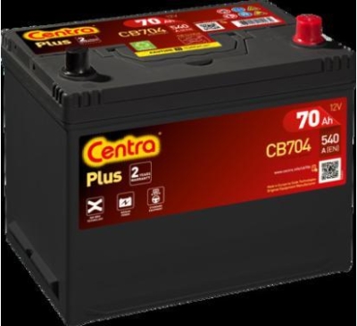 AKUMULATOR CENTRA  70AH/540A 12V +P PLUS  266X172X223 SZT CENTRA  CEN
