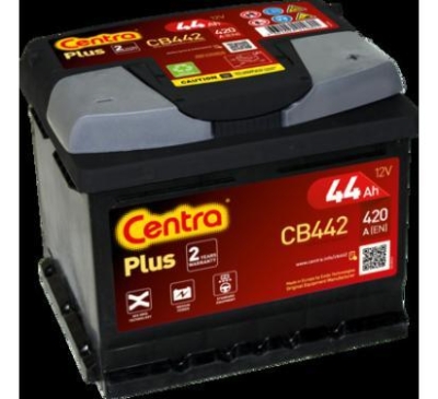 AKUMULATOR CENTRA  44AH/420A 12V +P PLUS  207X175X175 SZT CENTRA  CEN