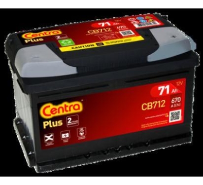 AKUMULATOR CENTRA  71AH/670A 12V +P PLUS  278X175X175 SZT CENTRA  CEN