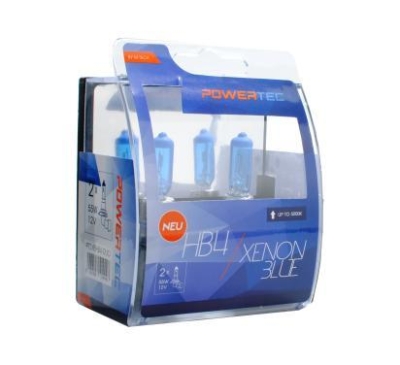 ZAROWKA 12V HB4 55W P22D XENON BLUE /5000K/ /ZESTAW 2SZT/ POWERTEC /OFFROAD, BEZ ECE/ KPL OPTIMA