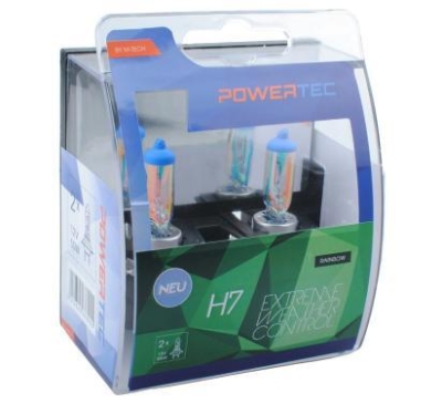 ZAROWKA 12V H7 55W PX26D EXTREME WEATHER CONTROL /KOLOR RAINBOW/ /ZESTAW 2SZT/ POWERTEC OFFROAD, BEZ ECE KPL OPTIMA
