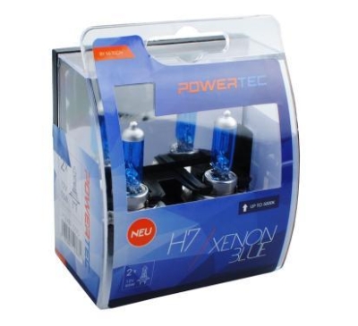 ZAROWKA 12V H7 55W PX26D XENON BLUE /5000K/ /ZESTAW 2SZT/ POWERTEC /OFFROAD, BEZ ECE/ KPL OPTIMA